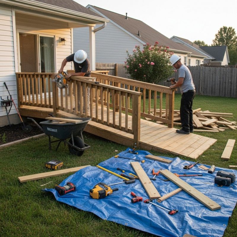 Wheelchair Ramp Installation detail